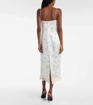 Slipdress aus Seide mit Häkelstrick | Magda Butrym