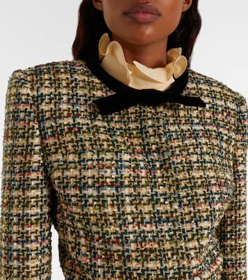 Jacke aus Tweed mit Samt | Valentino