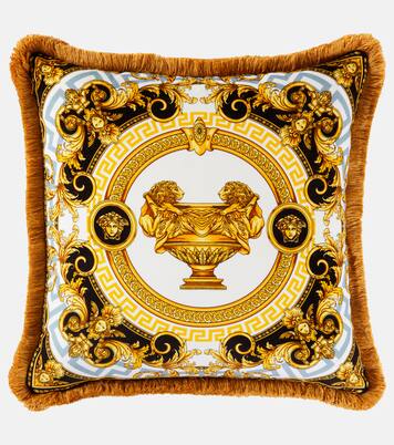 La Coupe Des Dieux cotton cushion | Versace Home