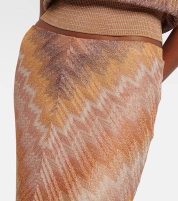 Gonna lunga con lamé a zig-zag | Missoni