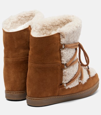 Schneestiefel aus Shearling und Veloursleder | Isabel Marant