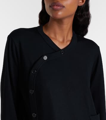 Ruffled wool top | Noir Kei Ninomiya