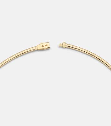 18kt gold necklace with diamonds | FoundRae