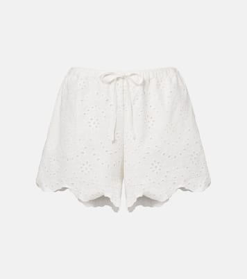 Cruse broderie anglaise cotton shorts | Poupette St Barth