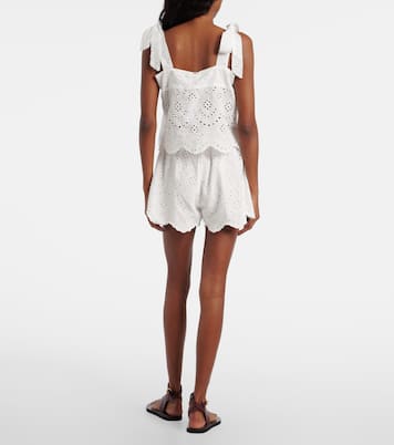 Cruse broderie anglaise cotton shorts | Poupette St Barth