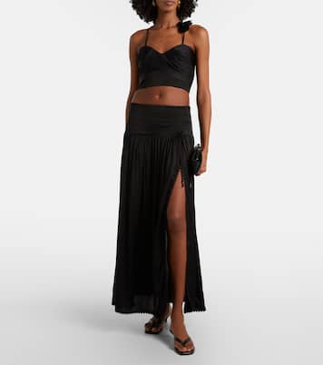Scalloped maxi skirt | Poupette St Barth