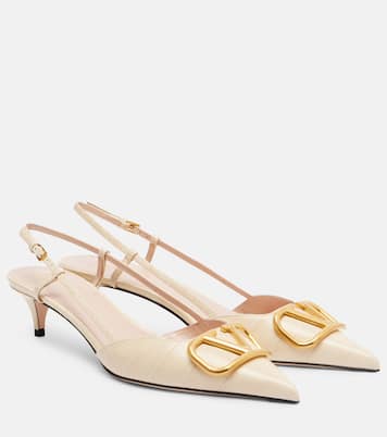 Pumps slingback VLogo 40 in pelle | Valentino Garavani