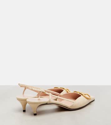 Pumps slingback VLogo 40 in pelle | Valentino Garavani