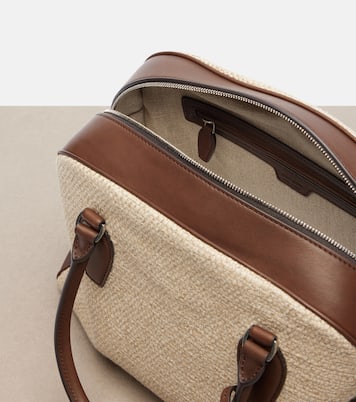 India 12.00 Small leather top-handle bag | The Row