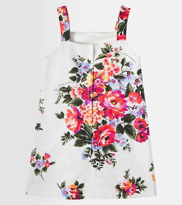 Floral cotton dress | Dolce&Gabbana Kids