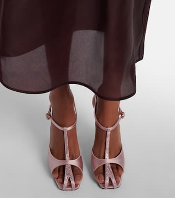 Hidden Gem 95 embellished satin sandals | Herbert Levine