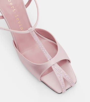 Hidden Gem 95 embellished satin sandals | Herbert Levine