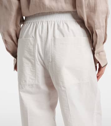 Weite Hose aus einem Baumwollgemisch | Brunello Cucinelli