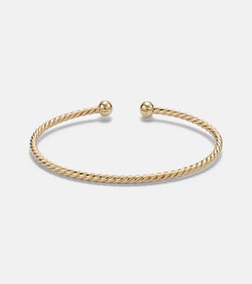 Bracciale Cablespira® Flex Micro in oro 18kt con smeraldi | David Yurman