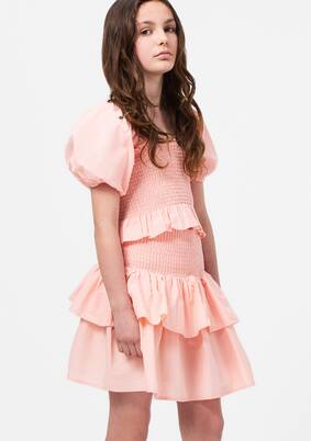 Bonita ruched cotton skirt | Molo