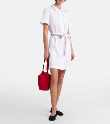 Belted cotton poplin shirt dress | Thom Browne