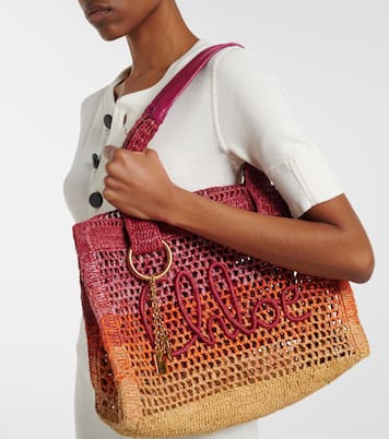 Summer Banana Medium raffia tote bag | Chloé
