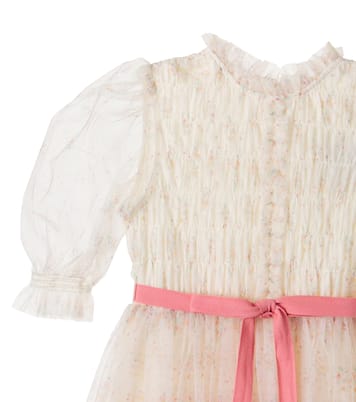 Valentina floral shirred tulle dress | C'era Una Volta