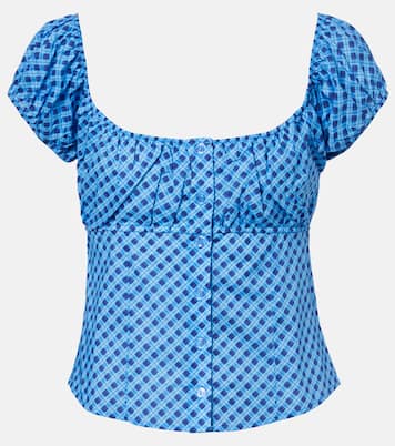 Millie plaid cotton top | Montce