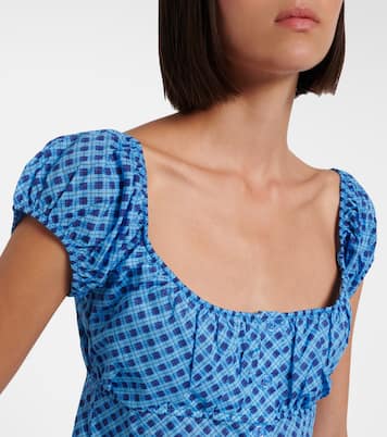 Millie plaid cotton top | Montce