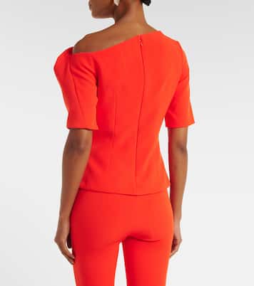 Marley 드레이프 크레이프 탑 | Safiyaa