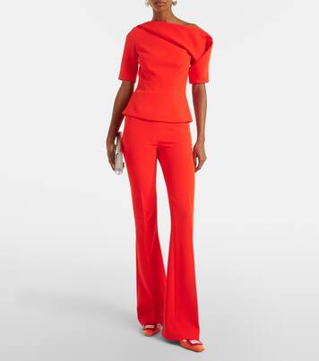 Marley 드레이프 크레이프 탑 | Safiyaa