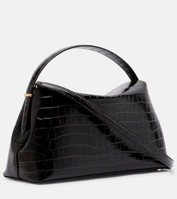 T-Lock croc-effect leather tote bag | Toteme
