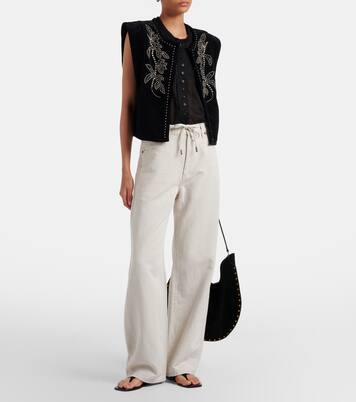 Off Duty Drawstring wide-leg jeans  | Frame