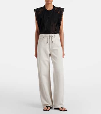 Off Duty Drawstring wide-leg jeans  | Frame