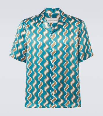 Camisa Roberto de seda estampada | Frescobol Carioca