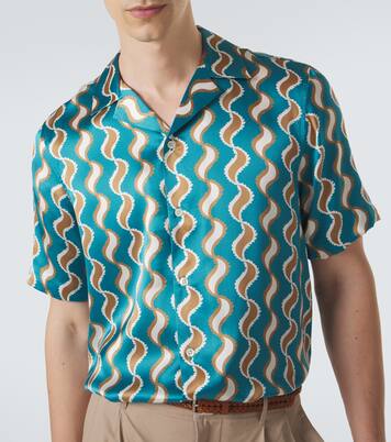 Camisa Roberto de seda estampada | Frescobol Carioca