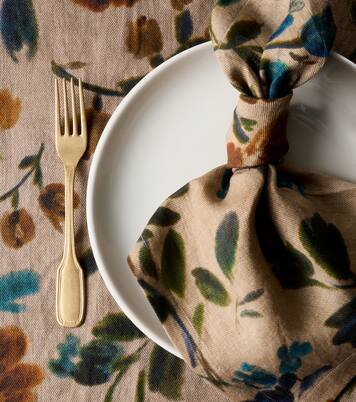 Rosalia set of 2 floral linen napkins | The House of Lyria
