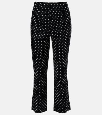Iria polka-dot linen capri pants | Faithfull