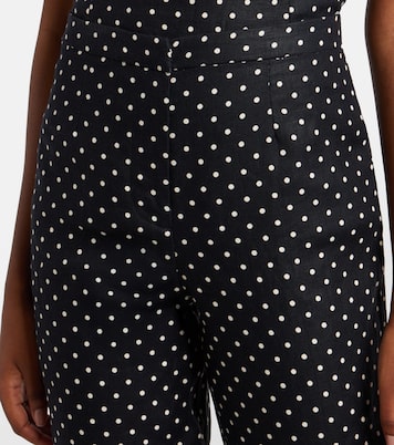 Iria polka-dot linen capri pants | Faithfull