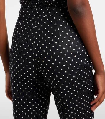 Iria polka-dot linen capri pants | Faithfull