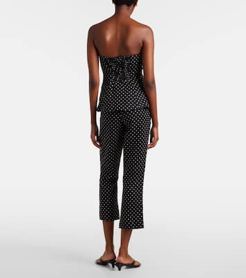 Iria polka-dot linen capri pants | Faithfull