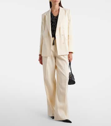 Pantalones anchos Casual Sophistication en mezcla de lino y algodón | Dorothee Schumacher