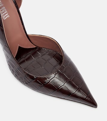 Vera croc-effect leather pumps | Paris Texas