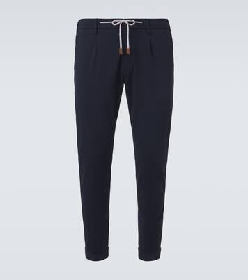 Cotton-blend slim pants | Eleventy