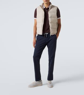 Cotton-blend slim pants | Eleventy