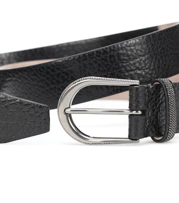 Embellished leather belt | Brunello Cucinelli