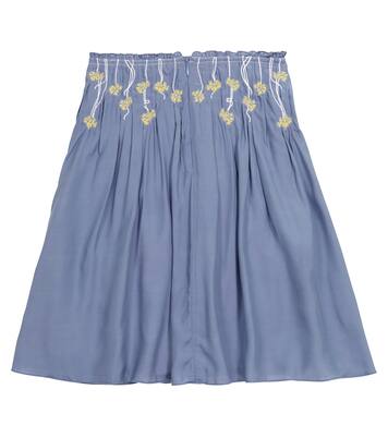Floral-embroidered skirt | Chloé Kids