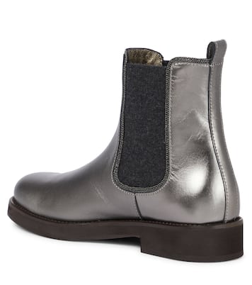 Leather Chelsea boots | Brunello Cucinelli Kids