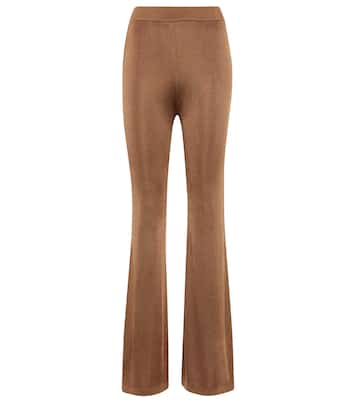 Pantalon évasé Moonstone à taille haute | Staud