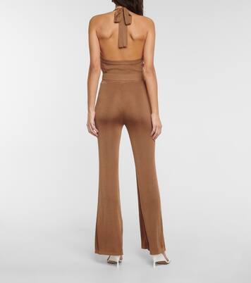 Pantalon évasé Moonstone à taille haute | Staud