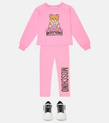 Sweat-shirt imprimé en coton mélangé | Moschino Kids