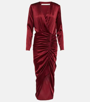 Robe midi Cameri en soie mélangée | Veronica Beard