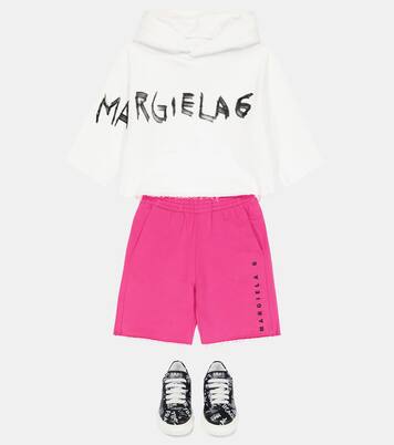 Sweat-shirt à capuche en coton à logo | MM6 Maison Margiela Kids