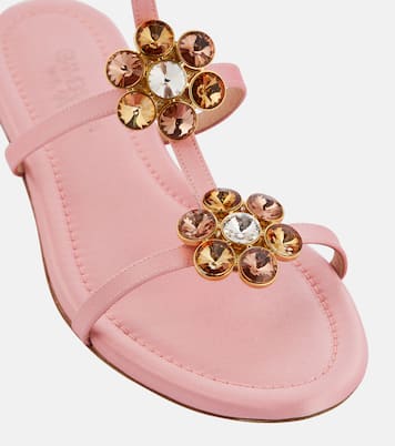 Verzierte Sandalen Jaipur aus Satin | Giambattista Valli