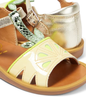 Poppy Agrume leather sandals | Pom d'Api